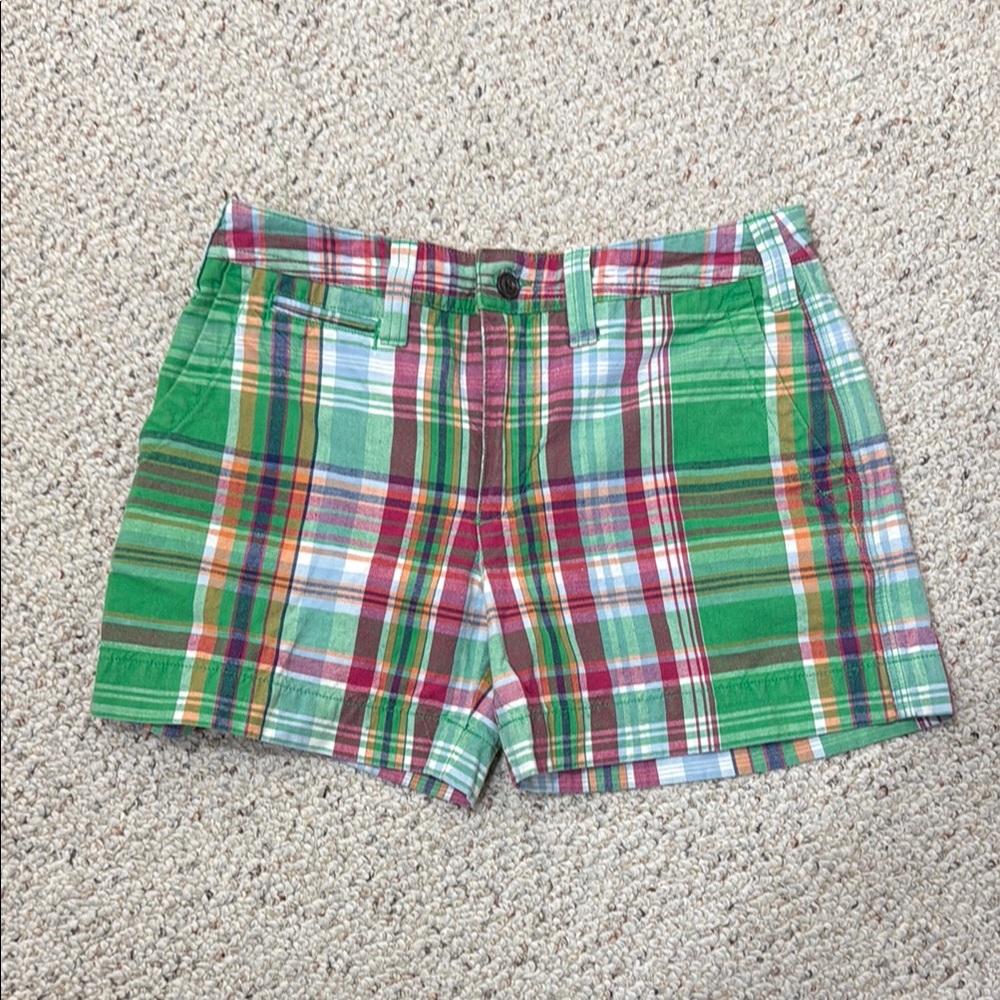 Ralph Lauren Green and Red plaid Shorts